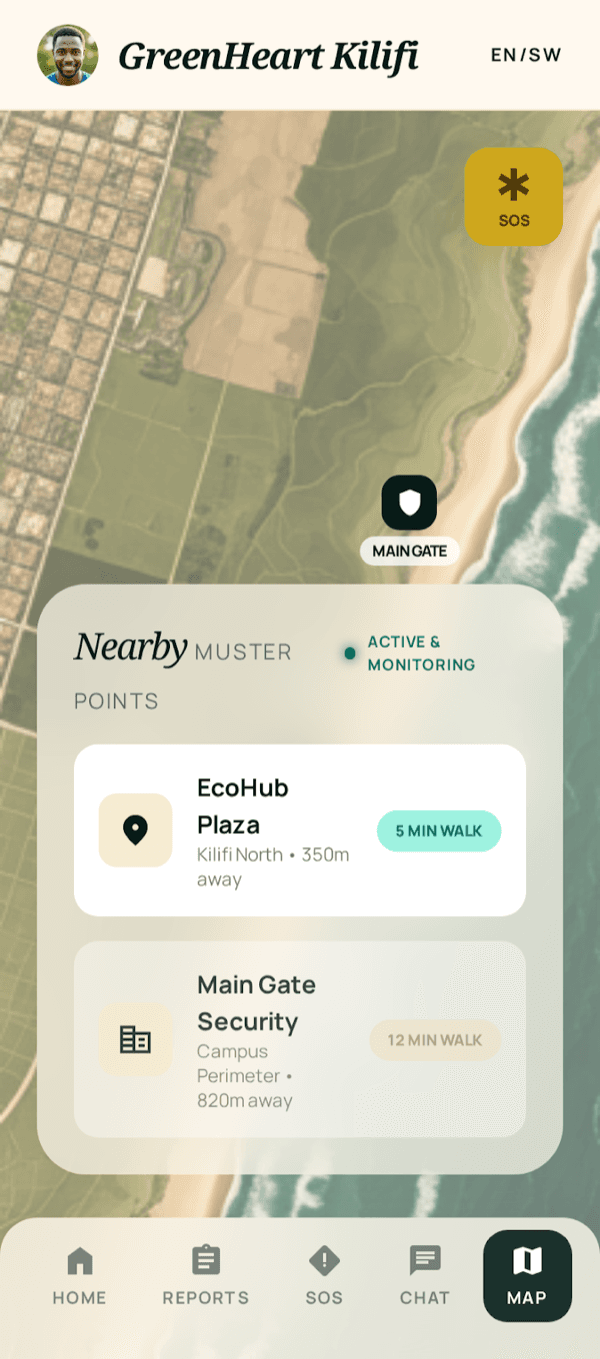 Map screen